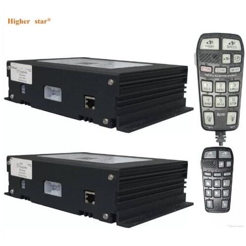 High power ETSA385HR 300W 12V car security siren alarm emergency amplifier with Handheld control microphone(without speaker)