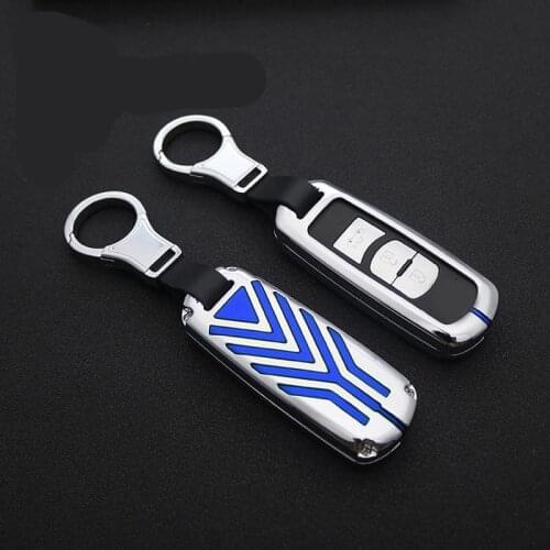Zinc Alloy Car Remote Key Ring Case Metal Cover For Mazda 2 3 6 Axela Atenza CX-5 CX5 CX-7 CX-9 2015 2016 2017 key bag keychain