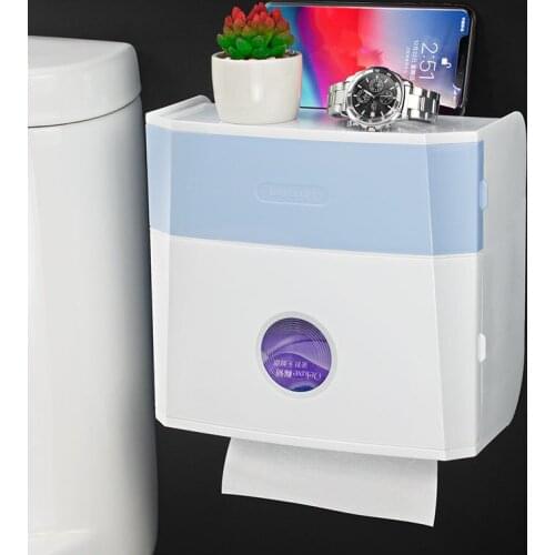 Toilet Tissue Box Perforated Pumping Paper Box Toilet Tissue Holder Bathroom Household Toilet Supplies Rack