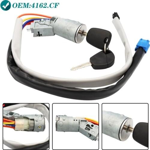 For 2002 2003 2004 2005 2006 2007 2008 Citroen Berlingo ignition lock, ignition lock start switch with 2 keys 4162.CF 4162CF