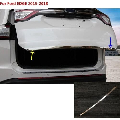 For Ford EDGE 2015 2016 2017 2018 car covercover trim back tail rear trim bumper trunk bumper molding lamp frame parts 1pcs