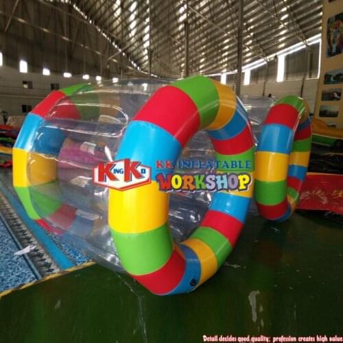 Good Wholesale Price Fun Inflatable Water Walking Roller With Colorful 0.6mm PVC /TPU Material