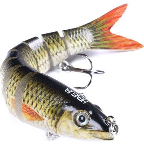 Multi-section Fish 13.6CM-19G-#6 Hook Fake Lure Lure Hard Multi-section Lure artificial lifelike fishing bait