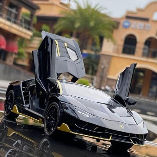 1:24 LP770-4 Centenario Car Model High Simulation Model Sound and Light Toy Car Model Collection Childrens Gift