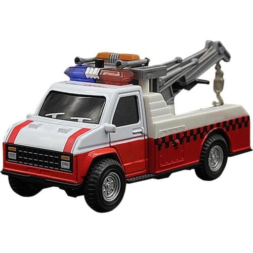 1/28 Pull Back Traffic Police Rescue Truck Crane Car Kids Simulation Model Toy Traffic Police Rescue Truck Crane Car Kids Simula