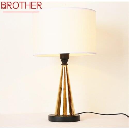 BROTHER Dimmer Table Lights Contemporary LED Luxury Design Desk Lamps Decorative For Home Bedroom