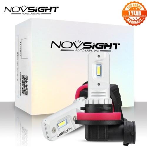 NOVSIGHT Car Fog Lamp 2000Lm H11 H7 Auto LED Car Lights Bulbs H1 H3 9005 9006 Daytime Running Lights 6000K Car Accessories
