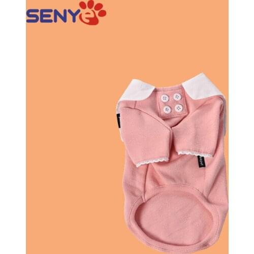 Autumn And Winter High Quality Navy Style Cotton Velvet Sweater Thickened Warm Pet Clothes For Cats And Dogs Pullover