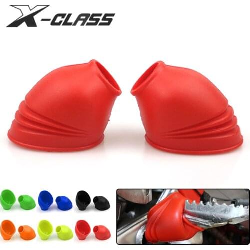 Pair Motorcycle Footpegs Cover Rubber Pedals Steps Anti Dust Guard for Honda XR650L CRF650L CRF1000L CRF450R CRF450X CRF250R