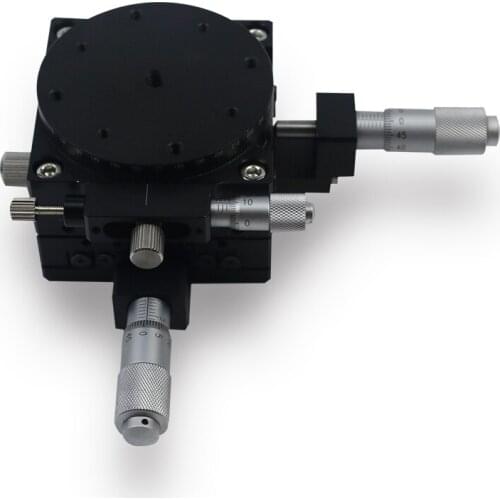 XYR60-C Cross Rail Displacement Table Rotary Slide Table LSP60 Manual Fine Adjustment Optical Adjustable Frame