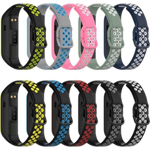 Soft Watch Strap Wristband for Samsung Galaxy Fit2 SM-R220 Watch Replacement Watch Bands Breathable Belt Accessories