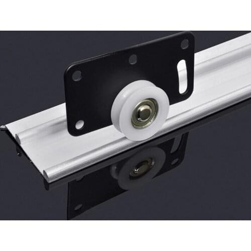 Stainless Steel Door Rollers Sliding Door Wheel Cabinet Nylon Pulley Hanging Wheel For Wardrobe Furniture Hardware