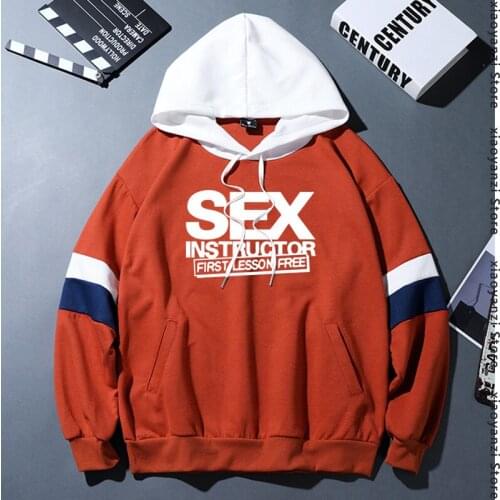 Sex Instructor Funny Creative Mens Men 2020 hoodies Novelty sweatshirts Cotton Casual sports pullovers hoodies plus size