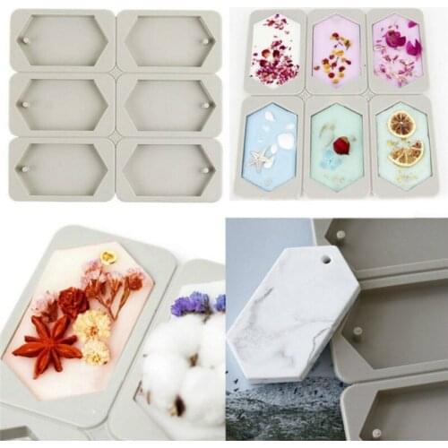 Silicone Forms Handmade Soap 6-Cavity Hexagonal Aromatherapy Wax Plaster Epoxy Soap Silicone DIY Molds Supply