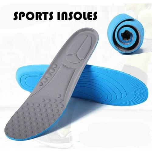 Unisex Sports Insoles Shock Absorber Sweat Breathable Massage Insole Shoe Pad Inserts Cushion for Shoes Men Women Memory Foam