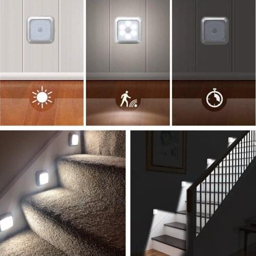 Motion Sensor Closet Lights Battery Operated Stick-on LED Human Body Induction Cabinet Light