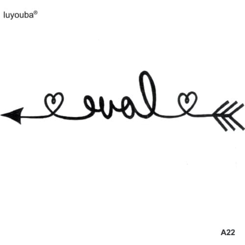 Love Arrow Waterproof Temporary Tattoo Sticker Fake Tattoo The Flash Stickers Tatuagem Tatoo Temporary Stickers