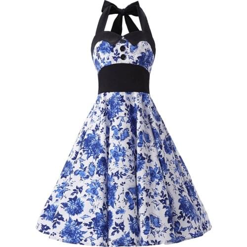 Голубые летние платья When We Retro China At AliExpress