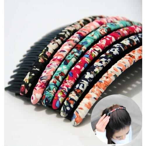 DIY Cloth Winding Headwear Fringe Hairpin Hairpin 24 Tooth Hair Comb Insert Combs Claw Clips Hair Jewelry Barrettes