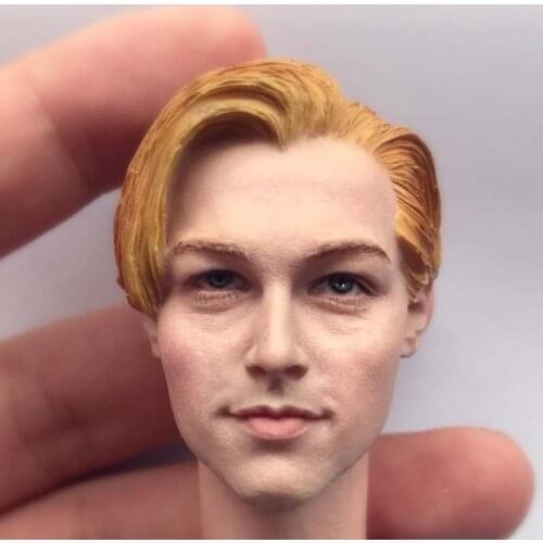 1/6 Scale Jack Dawson Head Sculpt TITANIC Leonardo DiCaprio Young Handsome Guy Head Carving Model Toy Figure