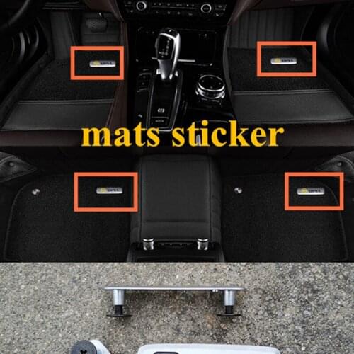 1x Car interior mats car emblem metal with screw for seat for Civic Accord Fit City Odyssey CRV Pilot Vezel Jazz Legend Insight