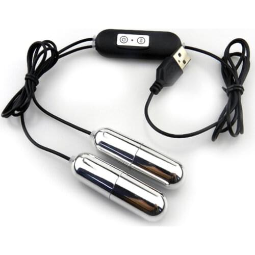 Powerful USB Double Vibrating Egg 10 Speed Clitoris Stimulator G-Spot Vaginal Massager Bullet Vibrators Sex Toys for Women