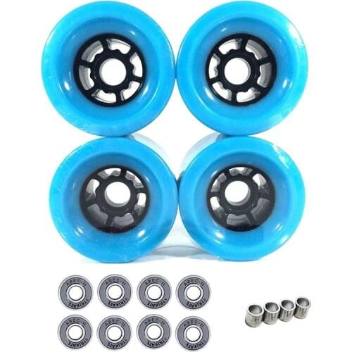 4pcs 90mm X 52mm Pro Longboard Cruiser Wheels Flywheels Big Soft Longboard Skateboard Wheels