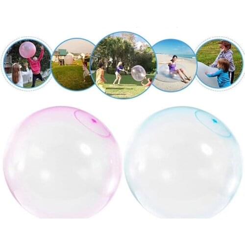 40/50/70cm TPR Bubble Ball Middle Inflatable Water Balloon Ball Without Air Pump Outdoor Water Park Parent-child Toys