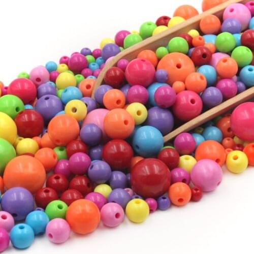 6-12mm Color Mixing Black White Charm Acrylic Beads DIY Bracelet Necklace Jewelry Making For Garment Craft Decoration Materials