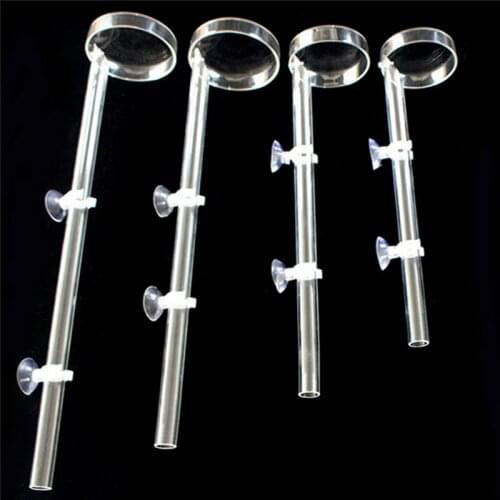 Acrylic Shrimp Feeding Tray Fish Food Feeder With 7cm Dish Plate Aquarium Fish Tank Feeding Tube 20/25/32/40cm C42