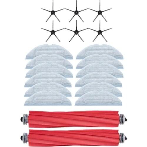20 Pcs For Xiaomi Roborock Robot S7 T7S Plus Vacuum Cleaner Accessories Detachable Main Brush Mop Cloth Side Brush