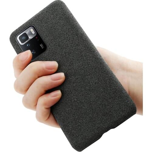 Cloth Texture Fit Case For Xiaomi Poco X3 GT Coque Luxury Febric Antiskid Cover For Xiomi POCO X3GT Pocox3 Gt 5G 6.6" 2021 Funda
