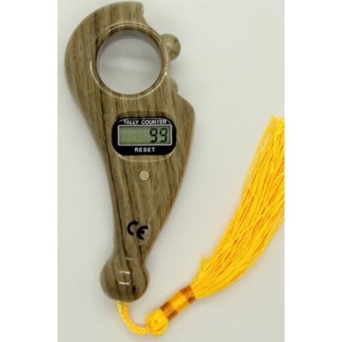 Rosary-Beaded Tespihmatik-Special Design Zikirmatik (Gray Wood)