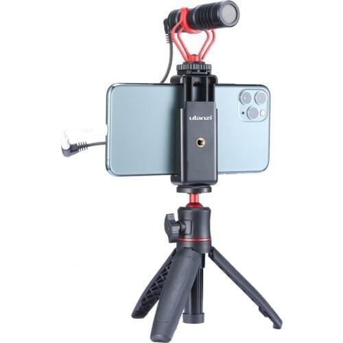 Phone Holder Clip Smartphone Clamp with Cold Shoe Mount 1/4 Inch Thread Replacement for iPhone Vlog Photography Accessories