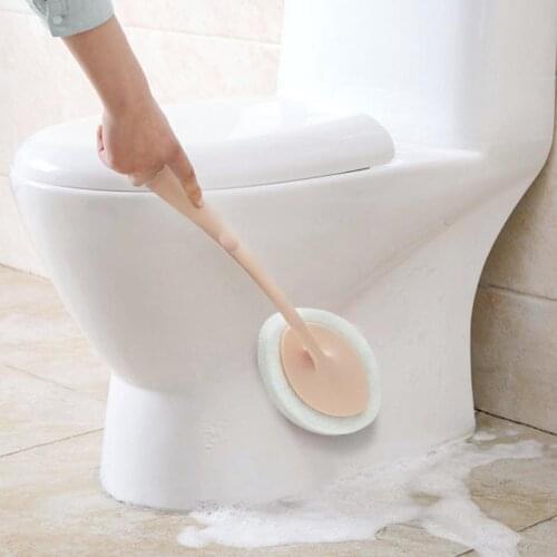 Long handle sponge wall cleaning brush bathtub floor tile brush sponge brush kitchen toilet bathroom dishwashing cleaning tool