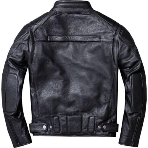 Vintage Genuine Leather Jacket Men Black Pilot Air Force Flight Motorcycle Biker Real Cow Jackets Coats Plus Size 4XL jaqueta