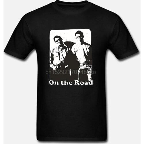 Printed Men T Shirt Cotton tshirts O-Neck Short-Sleeve Jack Kerouac On the Road Women T-Shirt