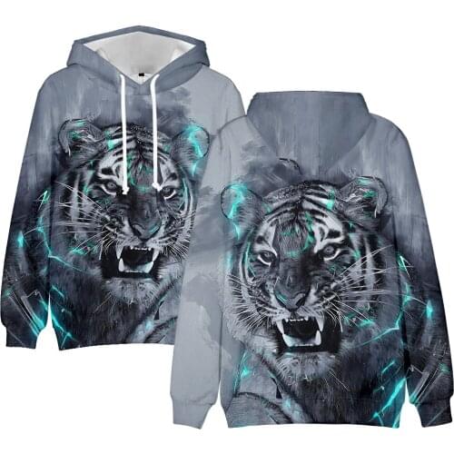 3D Print Tiger Sweatshirts Hoodies Men/women Fashion Pullover High Quality Hoodies Sweatshirt 3D Style Sports Hooded Boys/Girls