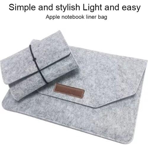 Laptop Bag Soft Bussiness Wood Felt Sleeve Bag Case For Apple Macbook Air Pro Retina 11 12 13 15 Laptop for Mac book 13.3 inch