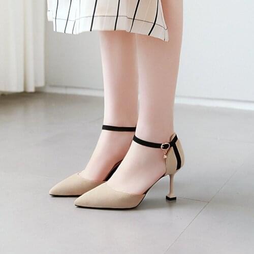 New Fashion Womens Single Shoes Sexy Concise Elegant High-heeled Shoes High Heels Pointed Stiletto Womens Party Shoes U14-70