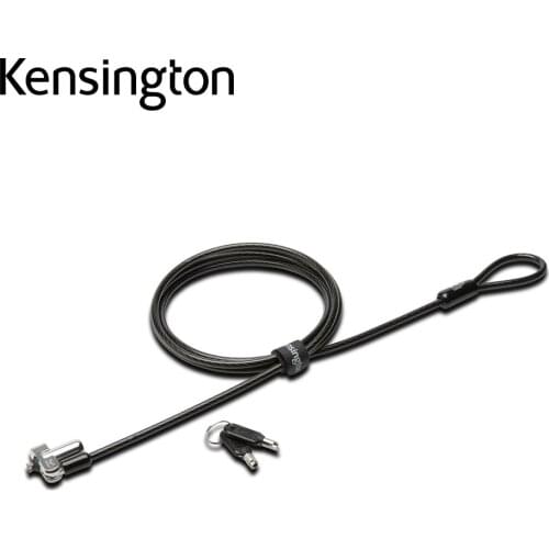 New Kensington Original N17 Keyed Laptop Lock for Dell Devices 1.8m Carbon Steel Cable with Wedge-Shaped Security Slot K64440