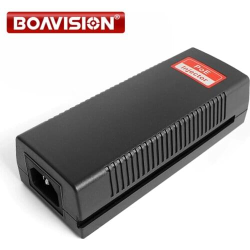 Poe Injector 48V 30W Output Full Out 100Mbps Power Over Ethernet Single PoE Support Lighting Protection 802.11G PoE Adapter