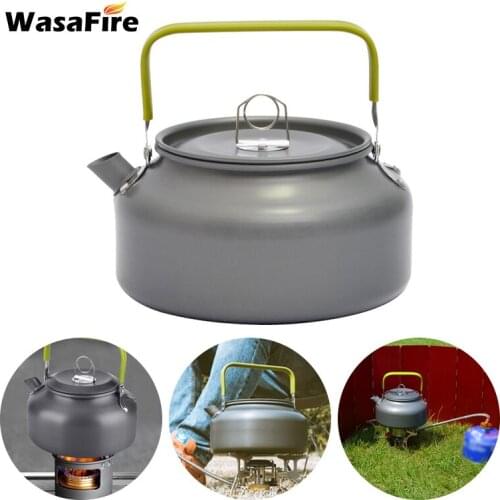 1.2L Portable Ultralight Outdoor Camping Kettle Heat Resistance Water Kettle Teapot Coffee Pot for Outdoor Picnic Camping