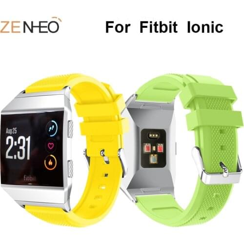 Colorful Silicone watch band For Fitbit Ionic watches Straps adjustable Wristband Replacement for Fitbit ionic Bracelet bands