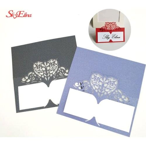 Wedding 50/100 Pieces Cards Laser Cut Name Place Card Wedding Decor Party Table Decoration Table Card Centerpieces Supplies 8Z