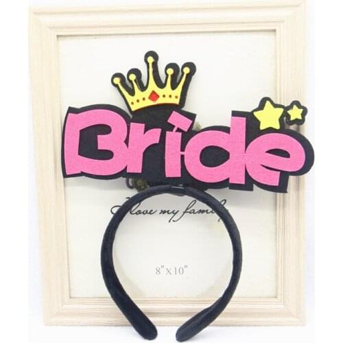 Bride to Me Queen King Sweet Birthday Wedding Headwear Headband Hair Accessory Bachelor Bachelorette Hen Party Supplies