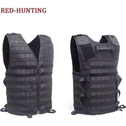 New Mens Molle Tactical Vest Hunting Gear Load Carrier Vest Sport Safety Vest Hunting Fishing with Hydration System