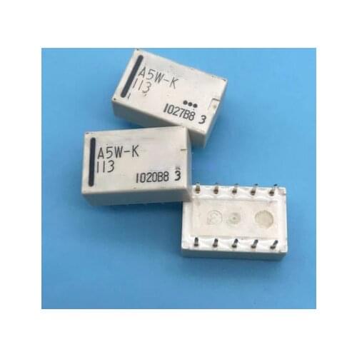 1pcs/lot Relay A5W-K A12W-K A24W-K 5VDC 12VDC 24VDC 10-pin 5V 12V 24V DIP-10