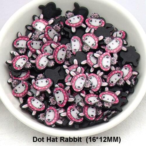 100pcs Small Size Cartoon Lovely Rabbit Flatback Resins Planar DIY Crafts Embellishments For Home Decoration Accessories