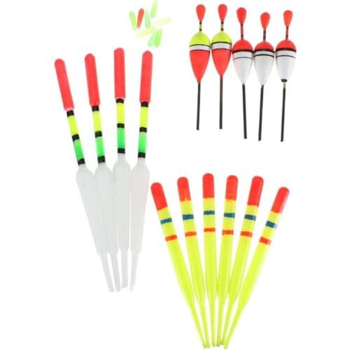 15pcs Fishing Lure Floats Pesca Bobbers Slip Drift Tube Indicator Assorted Sizes Fishing Gear Block Tube QW